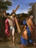 Christ Appearing to St. Peter on the Appian Way, 1601-02 (Oil on Panel)-Annibale Carracci-Giclee Print