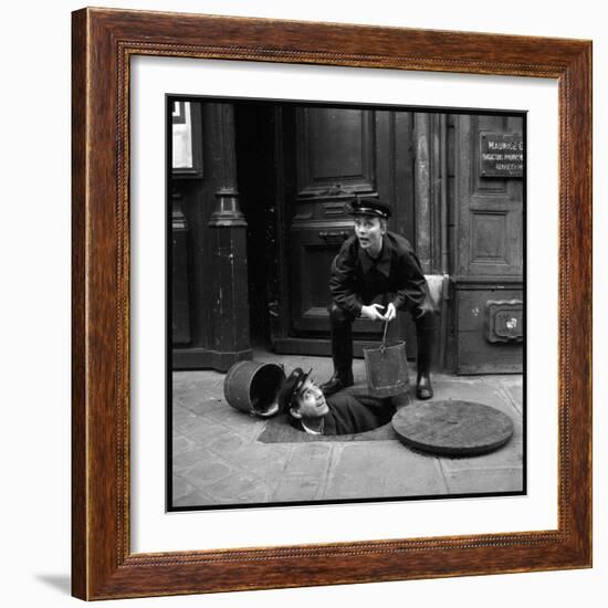 Annie Cordy and Luis Mariano on a Shooting, Wearing a Costume-Marcel Begoin-Framed Photographic Print