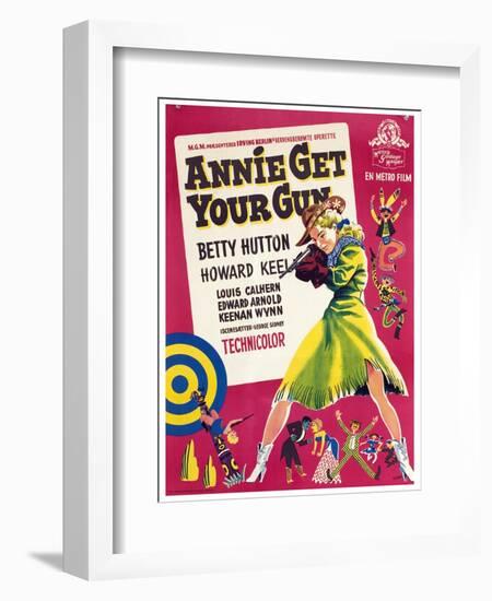 Annie Get Your Gun, Betty Hutton, 1950-null-Framed Art Print