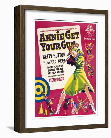 Annie Get Your Gun, Betty Hutton, 1950-null-Framed Art Print