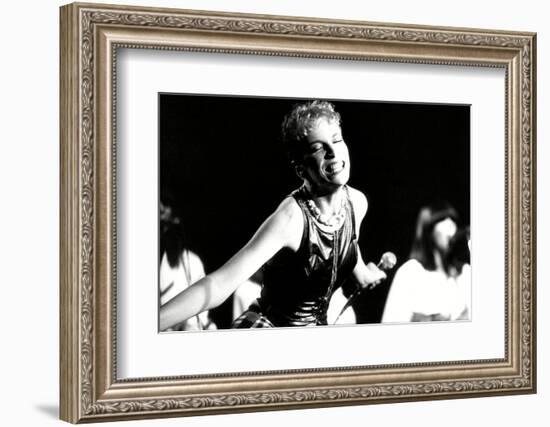 Annie Lennox on Stage-Associated Newspapers-Framed Photo