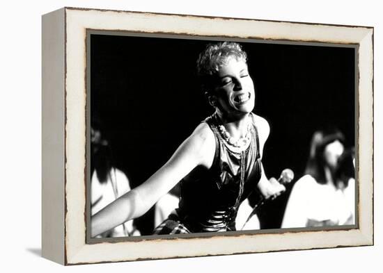 Annie Lennox on Stage-Associated Newspapers-Framed Stretched Canvas