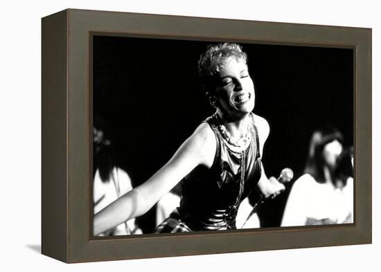 Annie Lennox on Stage-Associated Newspapers-Framed Stretched Canvas