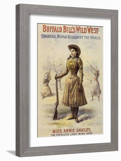 Annie Oakley, 1890-null-Framed Giclee Print