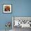 ANNIE OAKLEY, top: Moroni Olsen, bottom: Barbara Stanwyck on jumbo window card, 1935-null-Framed Art Print displayed on a wall