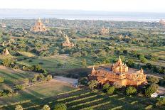 Early Morning Sunshine over the Terracotta Temples of Bagan, Myanmar (Burma)-Annie Owen-Photographic Print