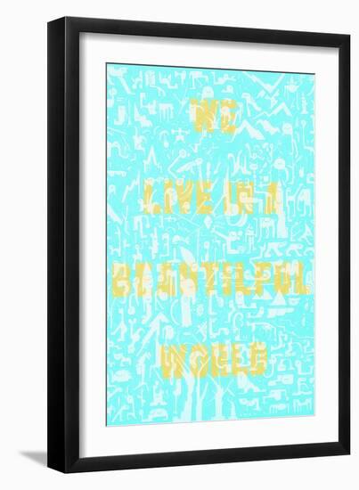 Annimo Beautiful World-null-Framed Premium Giclee Print