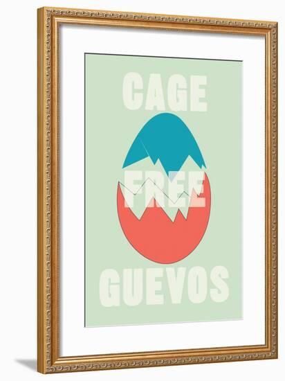 Annimo Cage Free Guevos-null-Framed Art Print