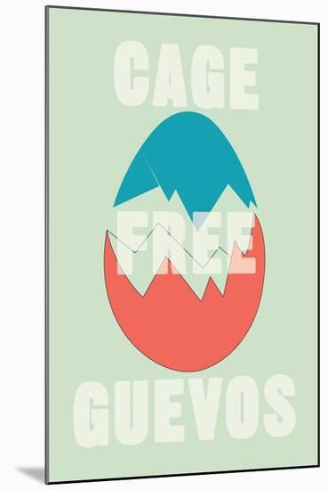 Annimo Cage Free Guevos-null-Mounted Art Print