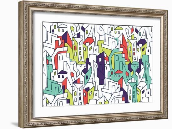 Annimo Concrete Jungle-null-Framed Art Print