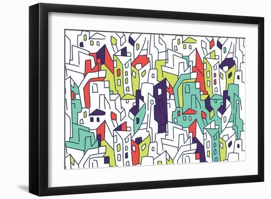 Annimo Concrete Jungle-null-Framed Art Print