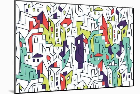 Annimo Concrete Jungle-null-Mounted Art Print