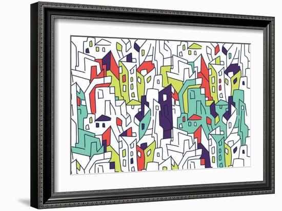 Annimo Concrete Jungle-null-Framed Art Print