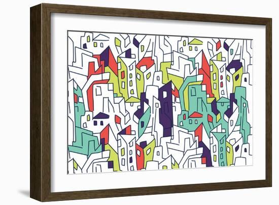 Annimo Concrete Jungle-null-Framed Premium Giclee Print