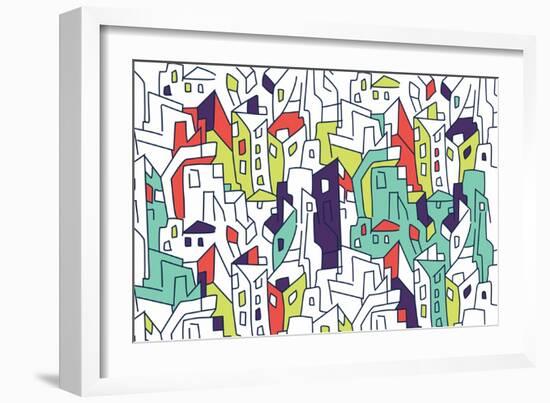 Annimo Concrete Jungle-null-Framed Premium Giclee Print