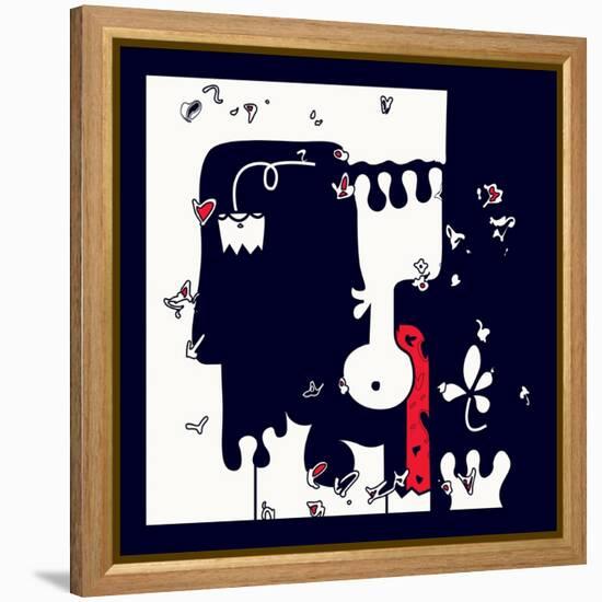 Annimo Down Here-null-Framed Stretched Canvas