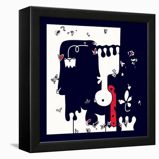 Annimo Down Here-null-Framed Stretched Canvas