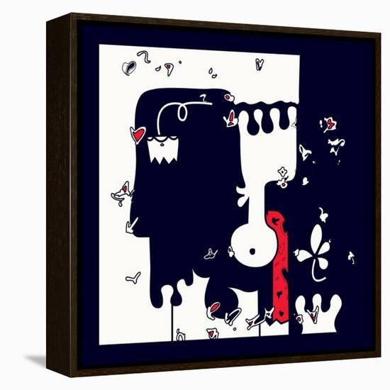 Annimo Down Here-null-Framed Stretched Canvas