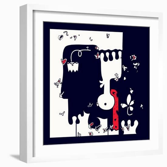 Annimo Down Here-null-Framed Art Print