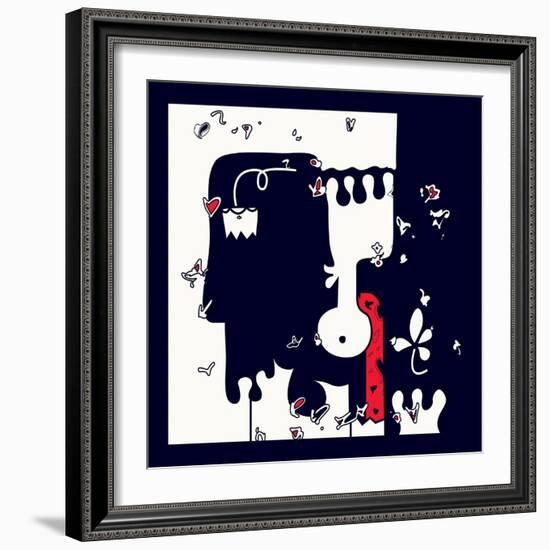 Annimo Down Here-null-Framed Art Print