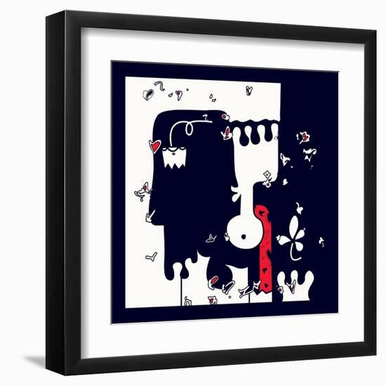 Annimo Down Here-null-Framed Art Print