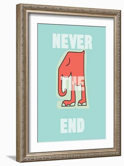 Annimo Never The End-null-Framed Art Print