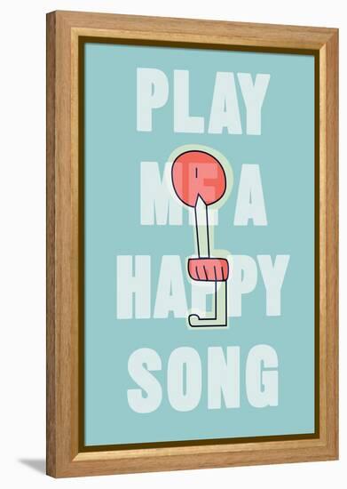 Annimo Play Me A Happy Song-null-Framed Stretched Canvas