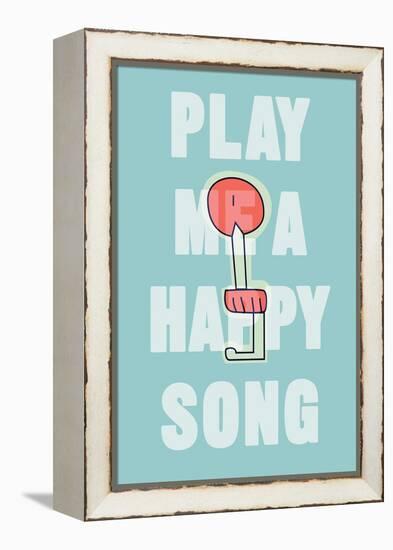 Annimo Play Me A Happy Song-null-Framed Stretched Canvas