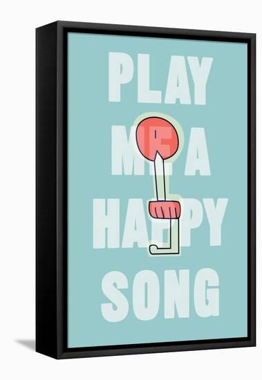 Annimo Play Me A Happy Song-null-Framed Stretched Canvas