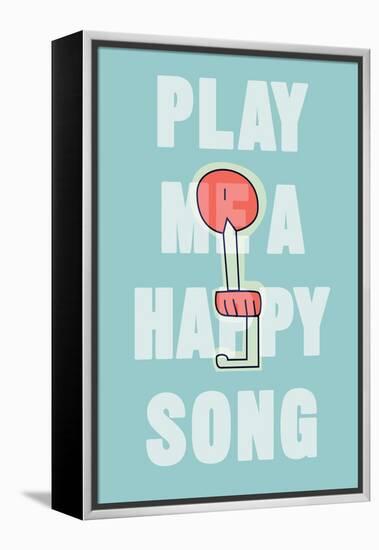 Annimo Play Me A Happy Song-null-Framed Stretched Canvas
