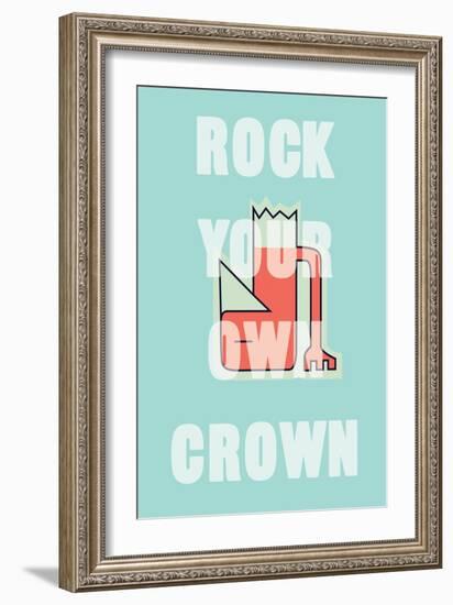 Annimo Rock Your Own Crown-null-Framed Art Print