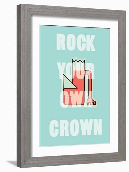 Annimo Rock Your Own Crown-null-Framed Art Print