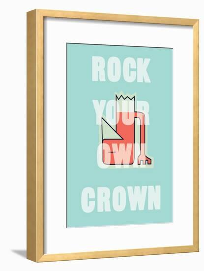 Annimo Rock Your Own Crown-null-Framed Art Print