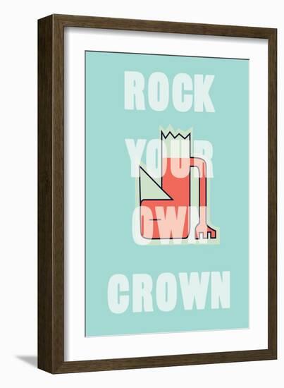 Annimo Rock Your Own Crown-null-Framed Art Print