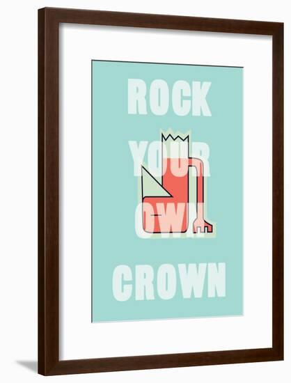 Annimo Rock Your Own Crown-null-Framed Art Print