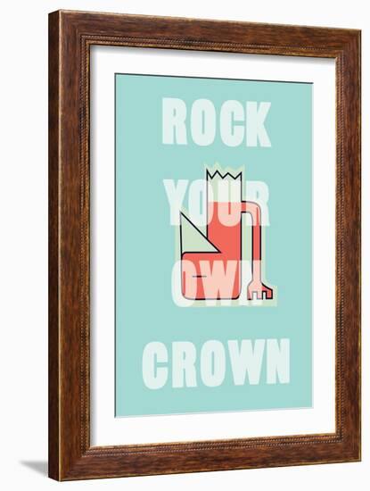 Annimo Rock Your Own Crown-null-Framed Art Print