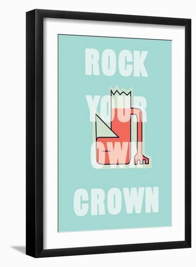 Annimo Rock Your Own Crown-null-Framed Art Print