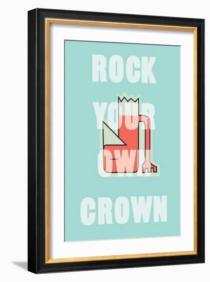 Annimo Rock Your Own Crown-null-Framed Art Print