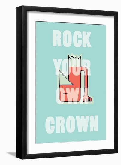 Annimo Rock Your Own Crown-null-Framed Premium Giclee Print
