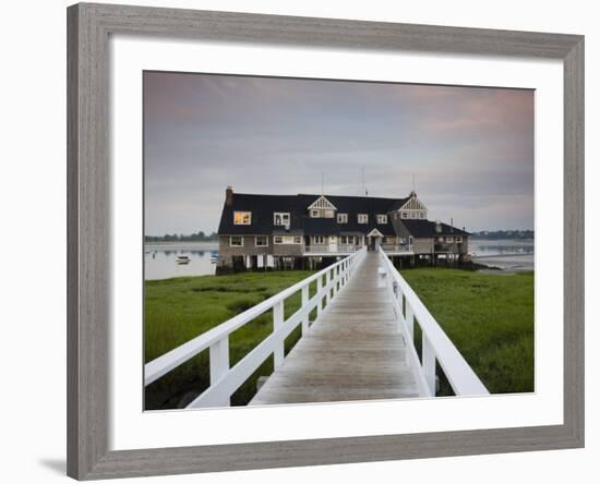 Annisquam Yacht Club, Gloucester, Cape Ann, Massachusetts, USA-Walter Bibikow-Framed Photographic Print