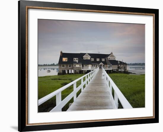 Annisquam Yacht Club, Gloucester, Cape Ann, Massachusetts, USA-Walter Bibikow-Framed Photographic Print