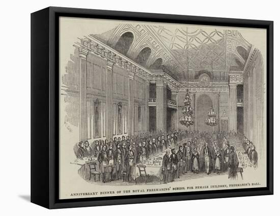 Anniversary Dinner of the Royal Freemasons' School for Female Children, Freemason's Hall-null-Framed Premier Image Canvas