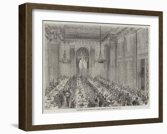 Anniversary Dinner of the Royal Masonic Institution for Boys-null-Framed Giclee Print