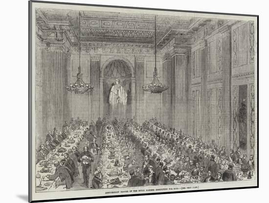 Anniversary Dinner of the Royal Masonic Institution for Boys-null-Mounted Giclee Print