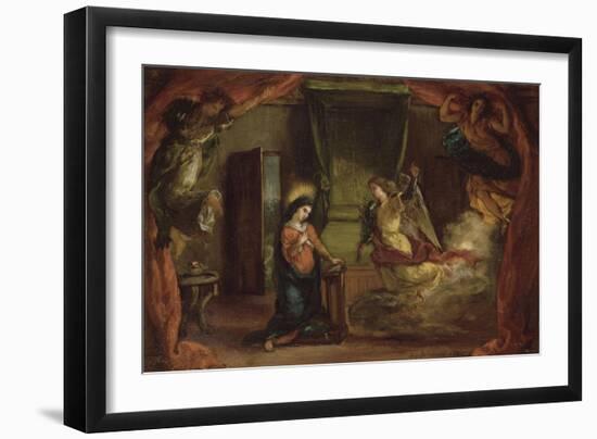 Annonciation-Eugene Delacroix-Framed Giclee Print