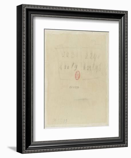 Annotations chiffrées-Edgar Degas-Framed Giclee Print