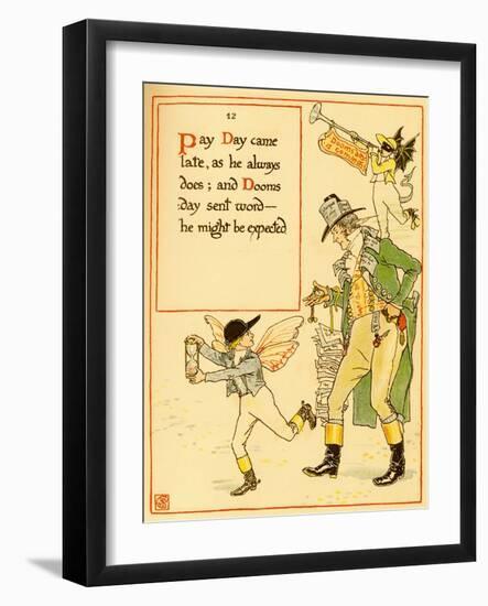 Announcement Of Doomsday-Walter Crane-Framed Art Print