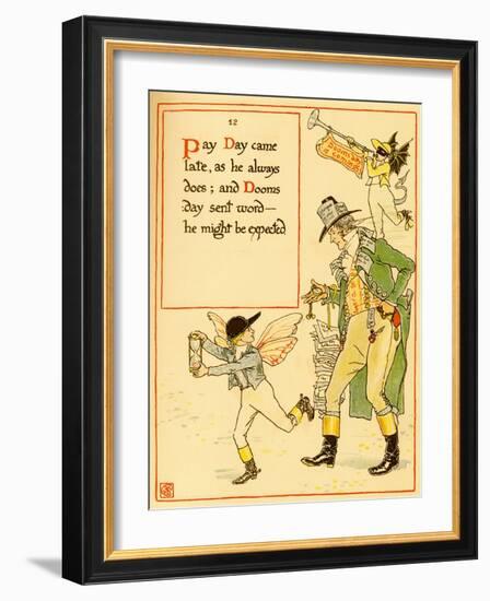 Announcement Of Doomsday-Walter Crane-Framed Art Print