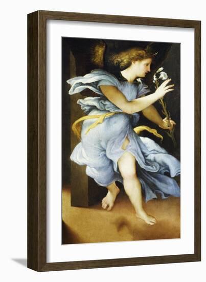 Announcing Angel, Circa 1525-Lorenzo Lotto-Framed Giclee Print