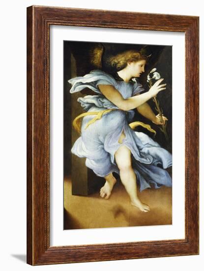 Announcing Angel, Circa 1525-Lorenzo Lotto-Framed Giclee Print